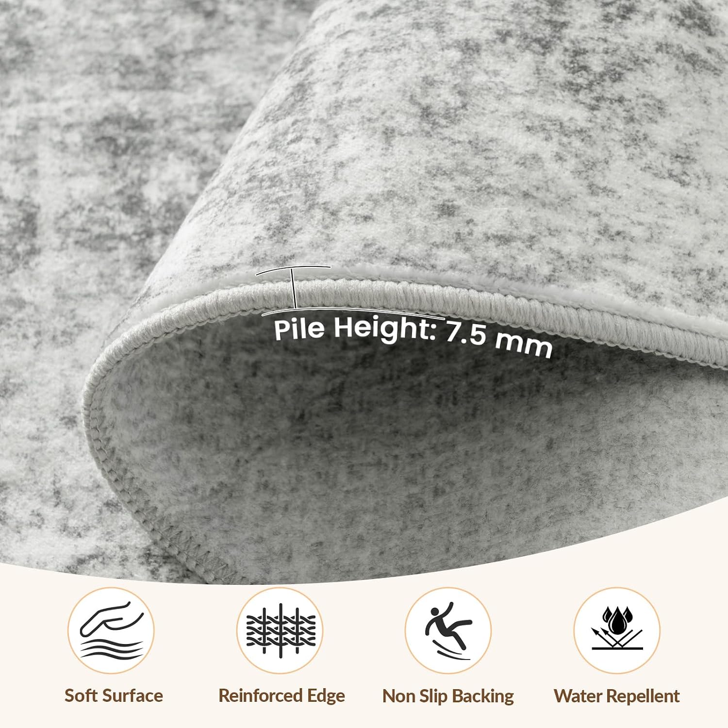 Detalle 2 de INOVADAY Washable Rug 120x180 cm