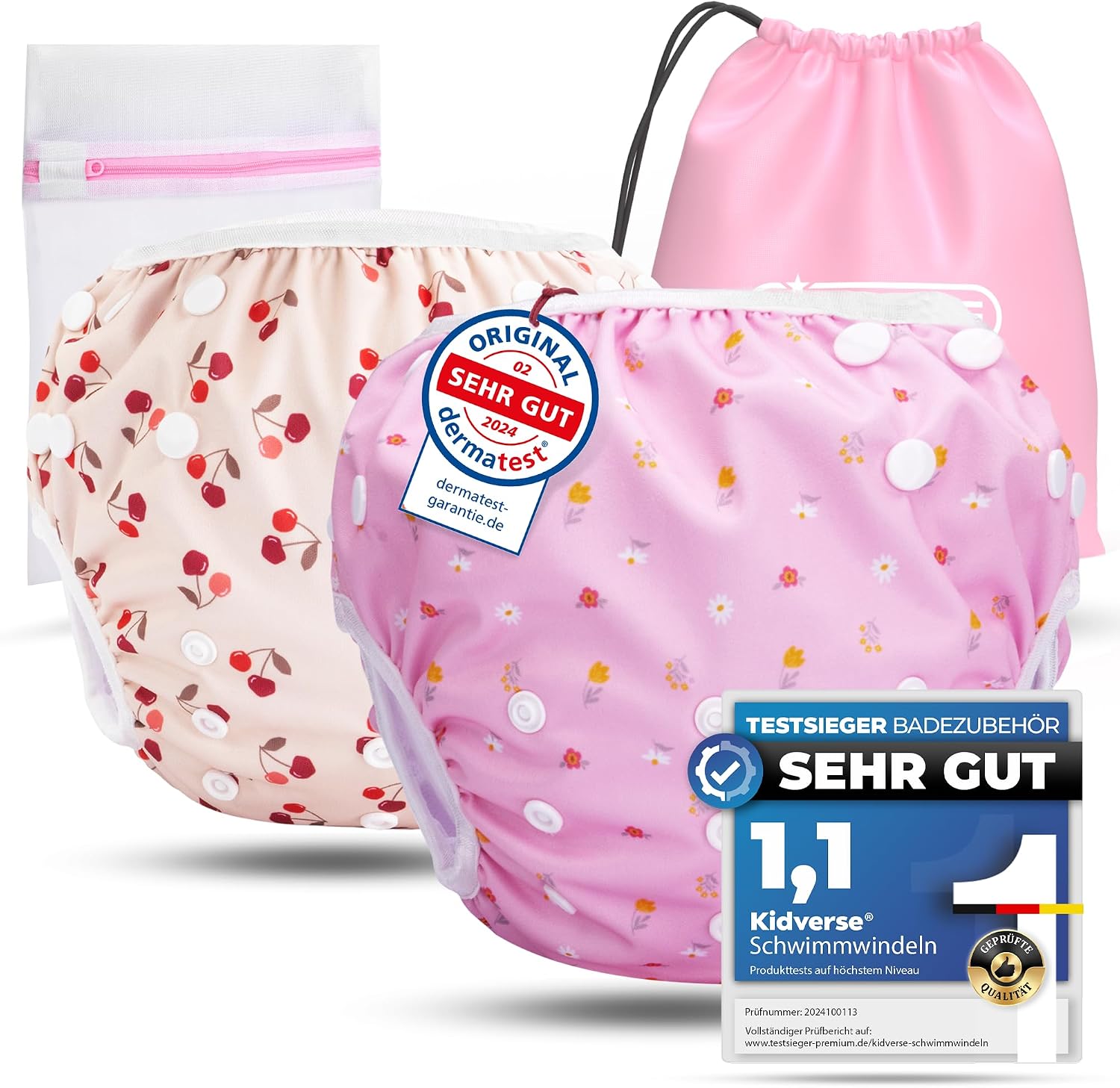 Detalle de KIDVERSE 2er Set Schwimmwindel Baby 0-3 Jahre