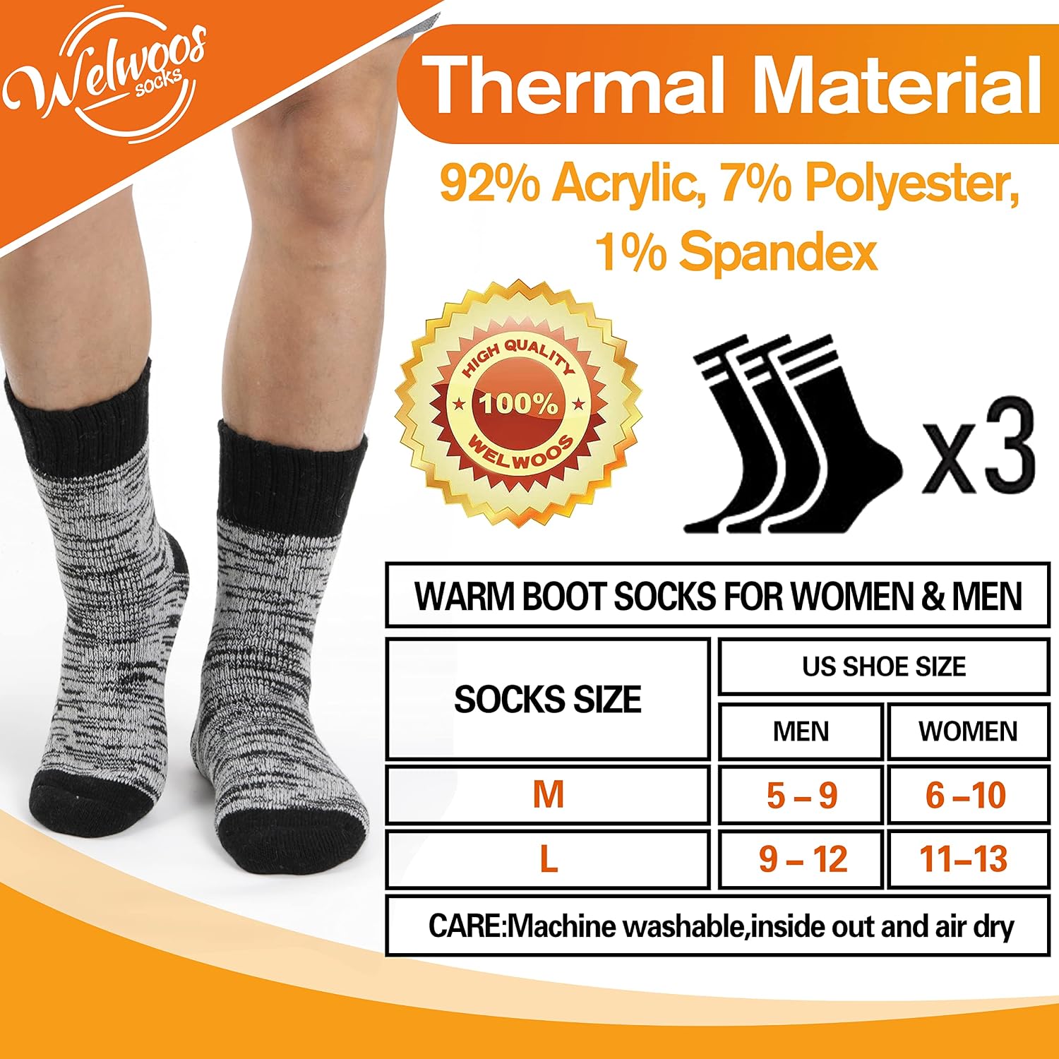 Thumbnail 5 de Welwoos Thermal Socks 3-Pack