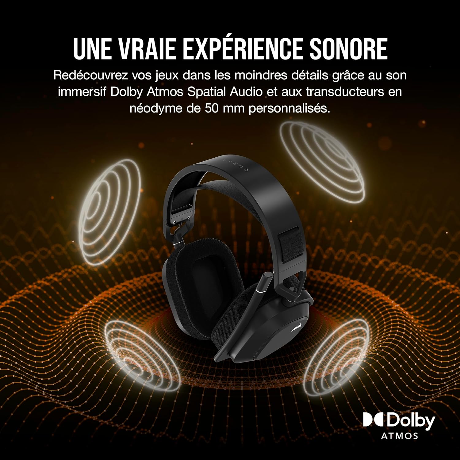 Thumbnail 4 de Corsair HS80 Max Wireless Casque Multiplateforme