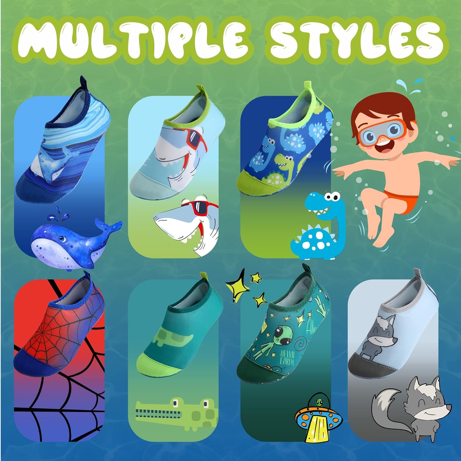 Detalle de Kids water shoes for kids quick dry
