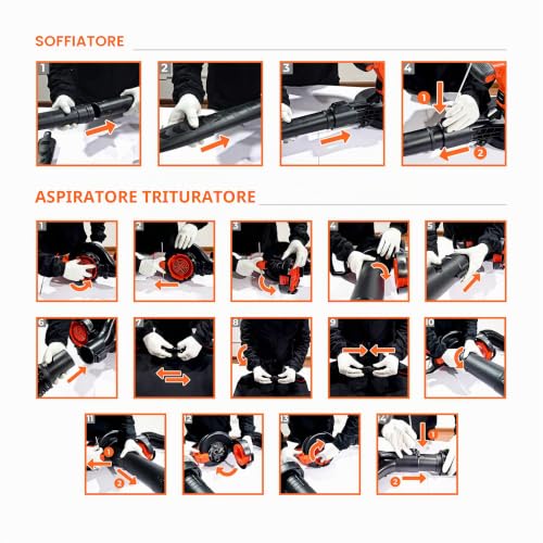 Thumbnail 16 de BLACK+DECKER BEBLV300-QS soffiatore, aspiratore e trituratore 3 in 1, 3000 W