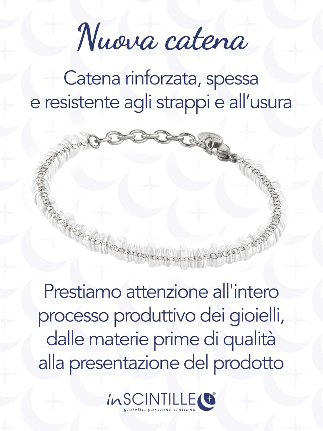 Detalle de inSCINTILLE Bracciale Uomo Acciaio Rondelle e Bulloni – Regolabile 18-22 cm, Confezione Regalo Inclusa