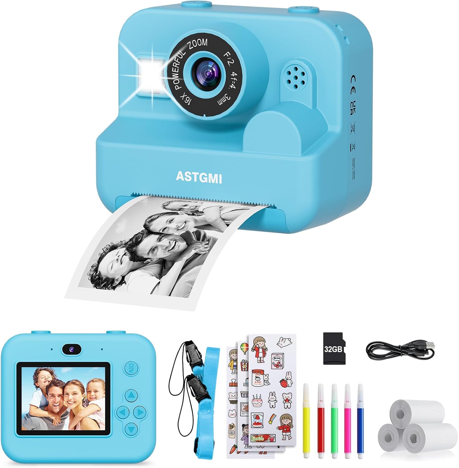Detalle 2 de ASTGMI Bambini istantanea 2,4 pollici 1080P