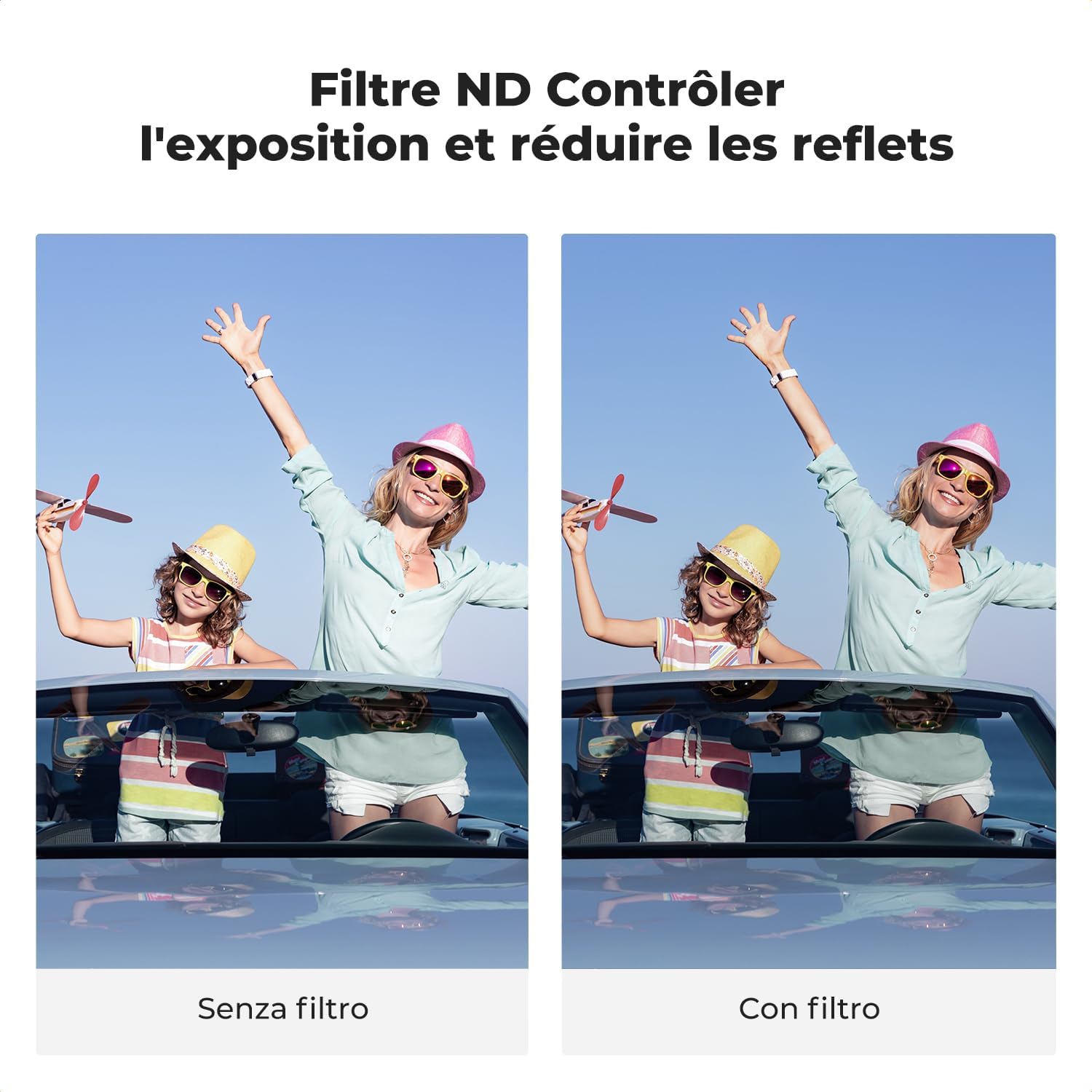 Thumbnail 2 de K&F CONCEPT Set Filtri ND per DJI Osmo Nano – 4 pezzi ND8/ND16/ND32/ND64 in vetro ottico HD