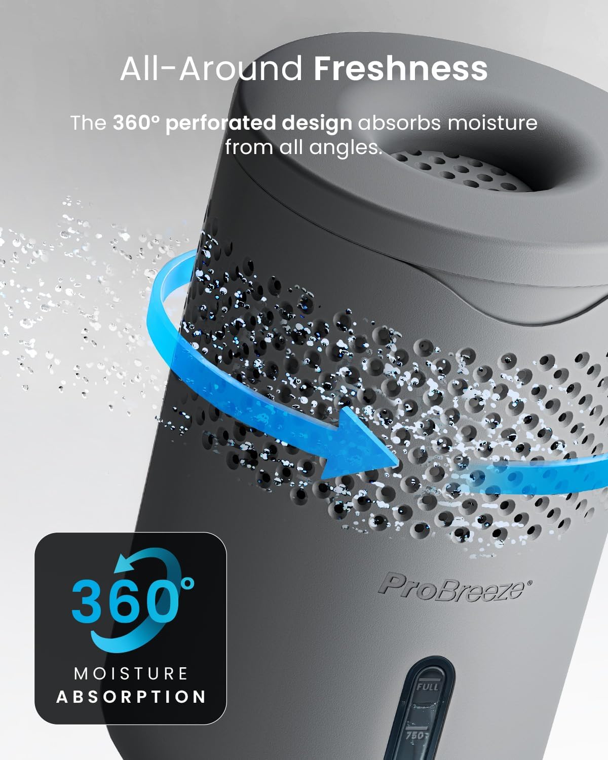 Detalle de Pro Breeze Osmo dehumidifier, 700g moisture absorber