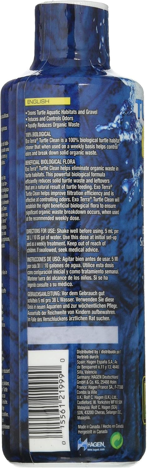 Detalle de Exo Terra Turtle Clean – Biologischer Reiniger für Schildkröten-Lebensräume, 250 ml
