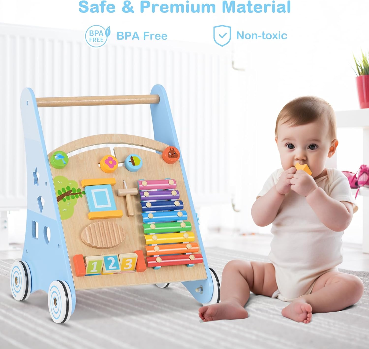 Detalle de INFANS Wooden Baby Walker