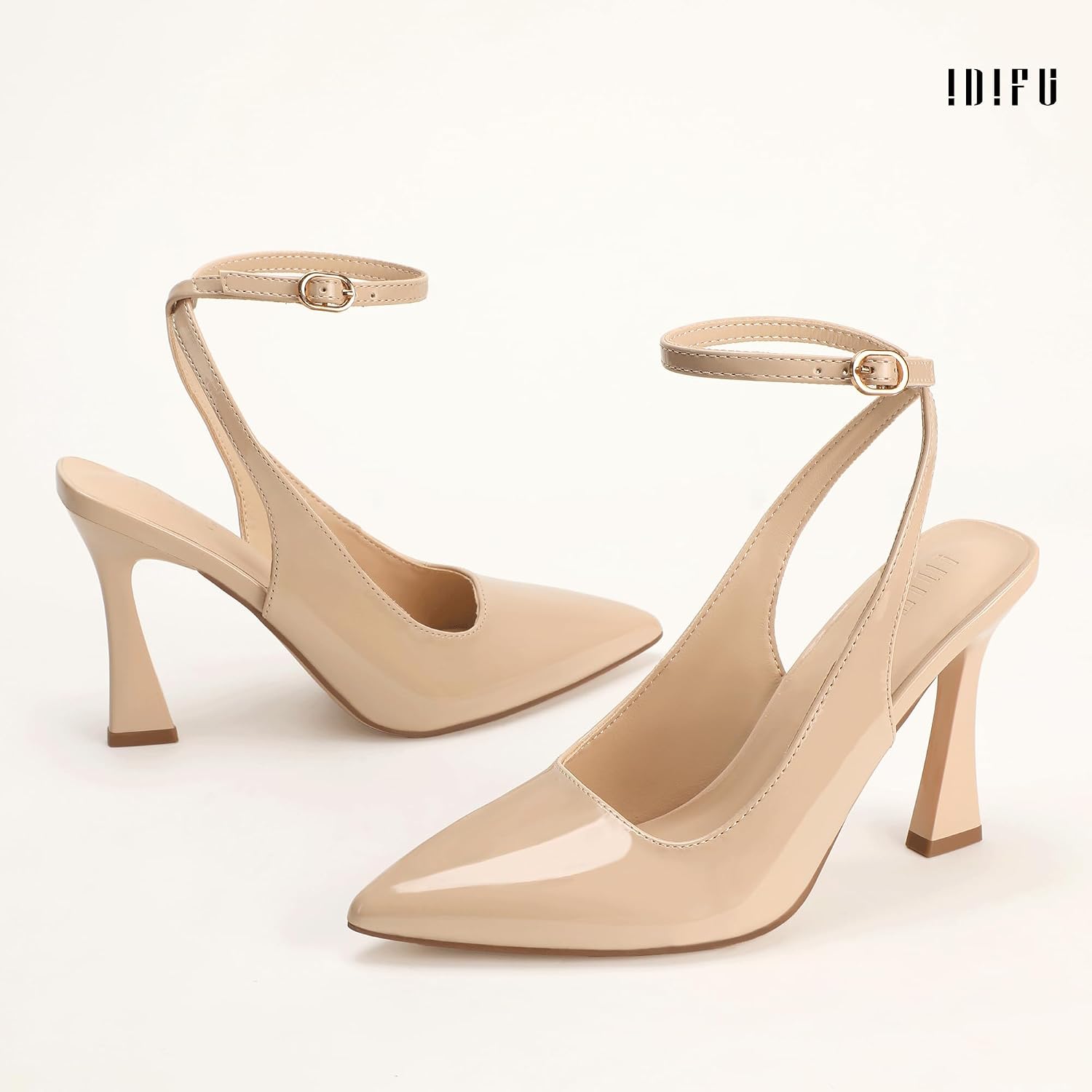 Detalle 1 de IDIFU Women's Slingback Pumps, Pointed Toe