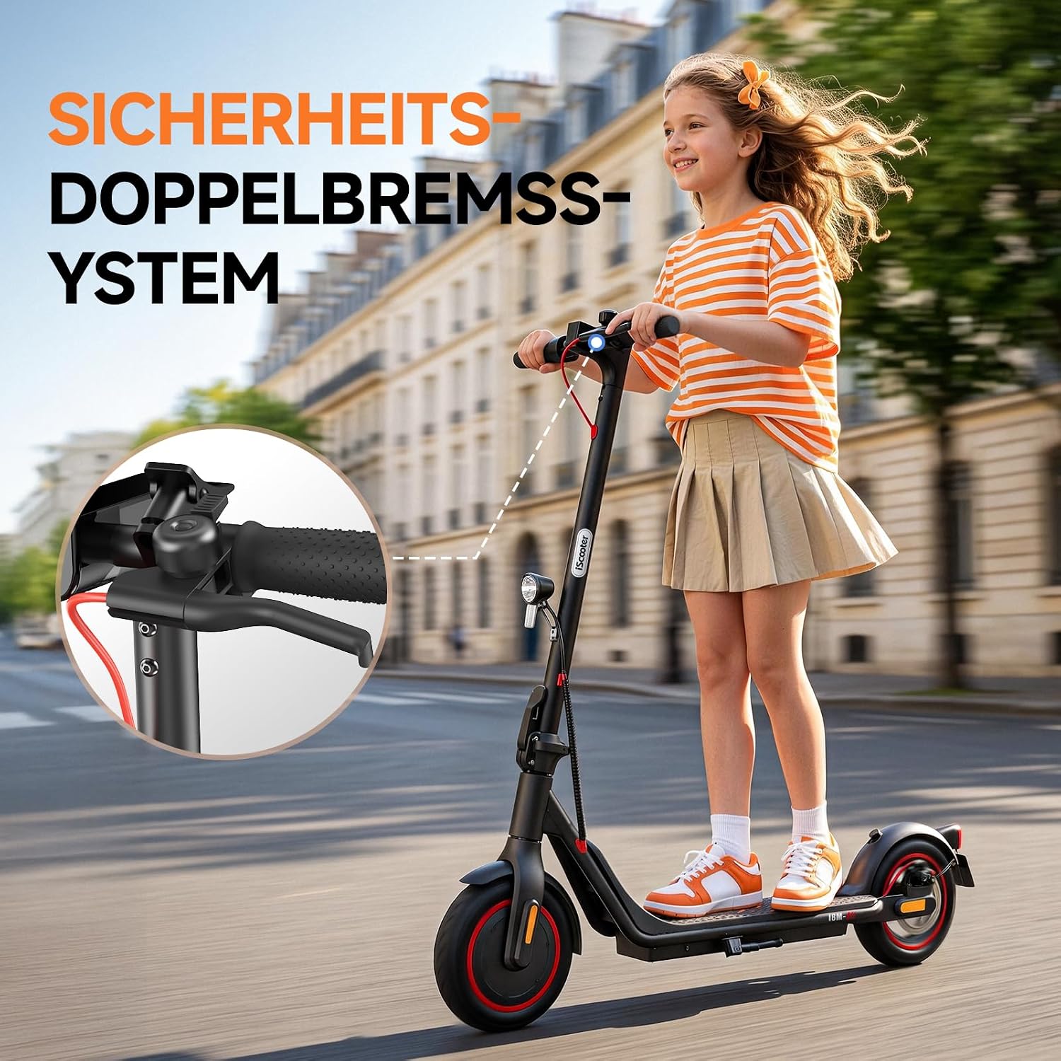 Thumbnail 1 de iScooter Kinder E-Scooter 500W – sicher, faltbar und straßenzugelassen für 10–16 Jahre