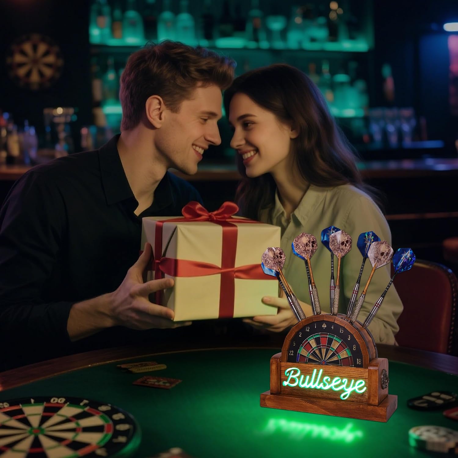 Thumbnail 6 de CoolGift Mart LED-Dartboard-Ständer 6 Pfeile