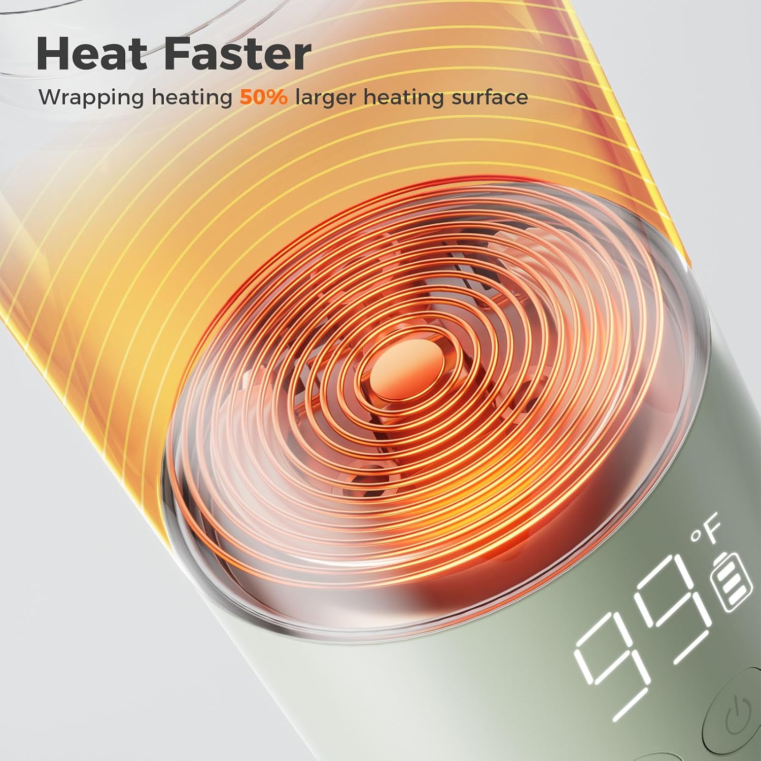 Detalle de BOLOLO BL-7718 Portable Bottle Warmer, 10 oz 316L Stainless Steel