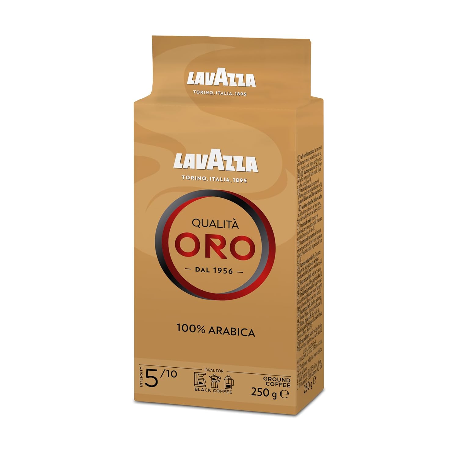Detalle 2 de Lavazza Qualità Oro – gemahlener Kaffee aus 100 % Arabica, Intensität 5/10 (250 g)
