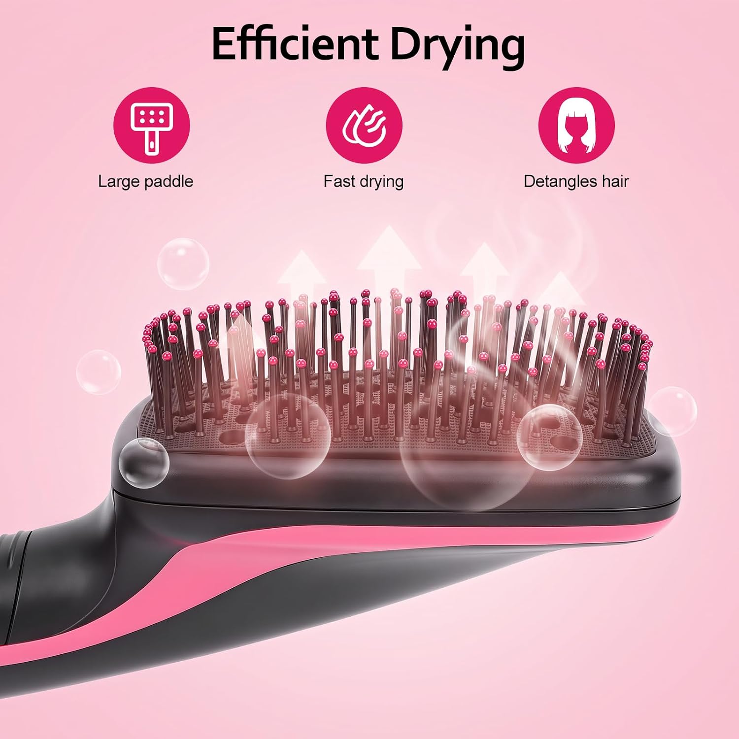 Detalle de Sonew HZU-Sonew-JM08518-02 Hair Dryer Brush, 3 Settings, 1000 W