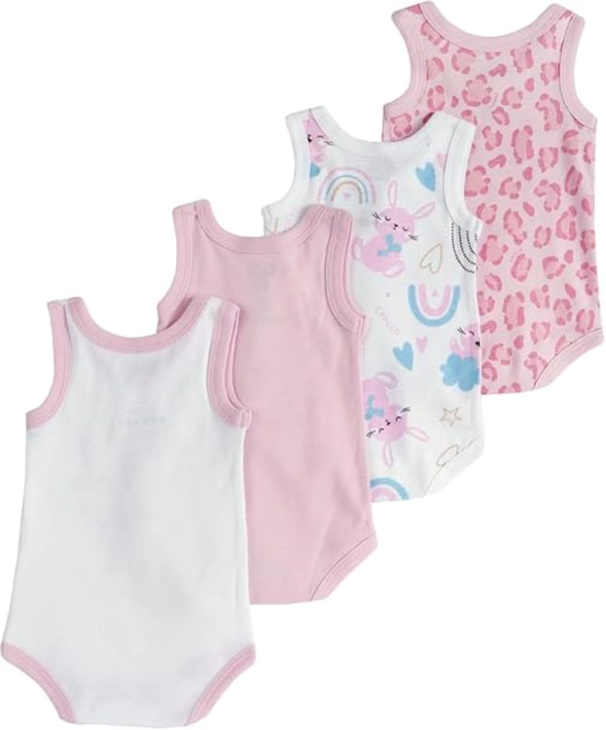 Detalle 2 de Chicco Body Neonati Set da 5 in cotone 100% – Unisex 0-24 mesi, Design Italia