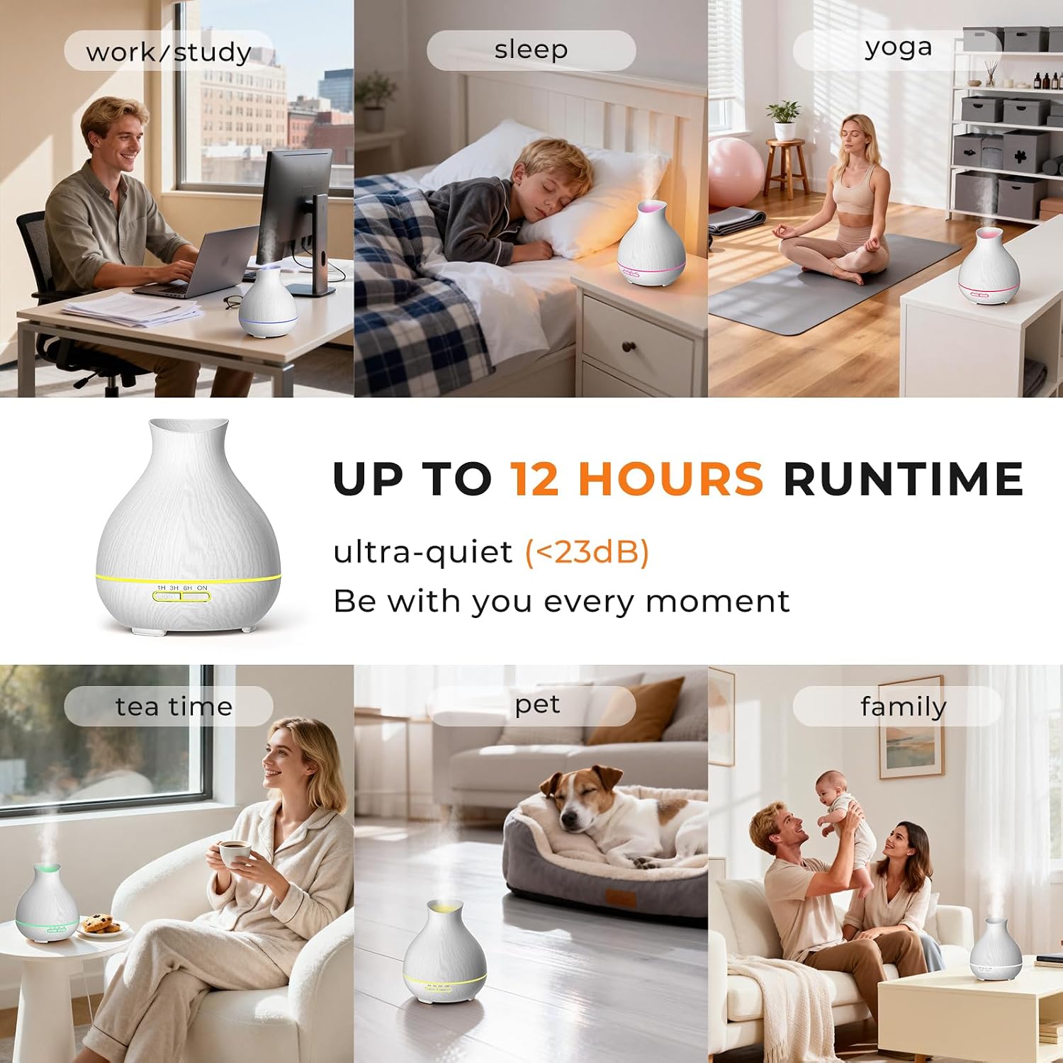 Thumbnail 2 de BZseed Aromatherapy Diffuser 550ml for Large Room 🕯