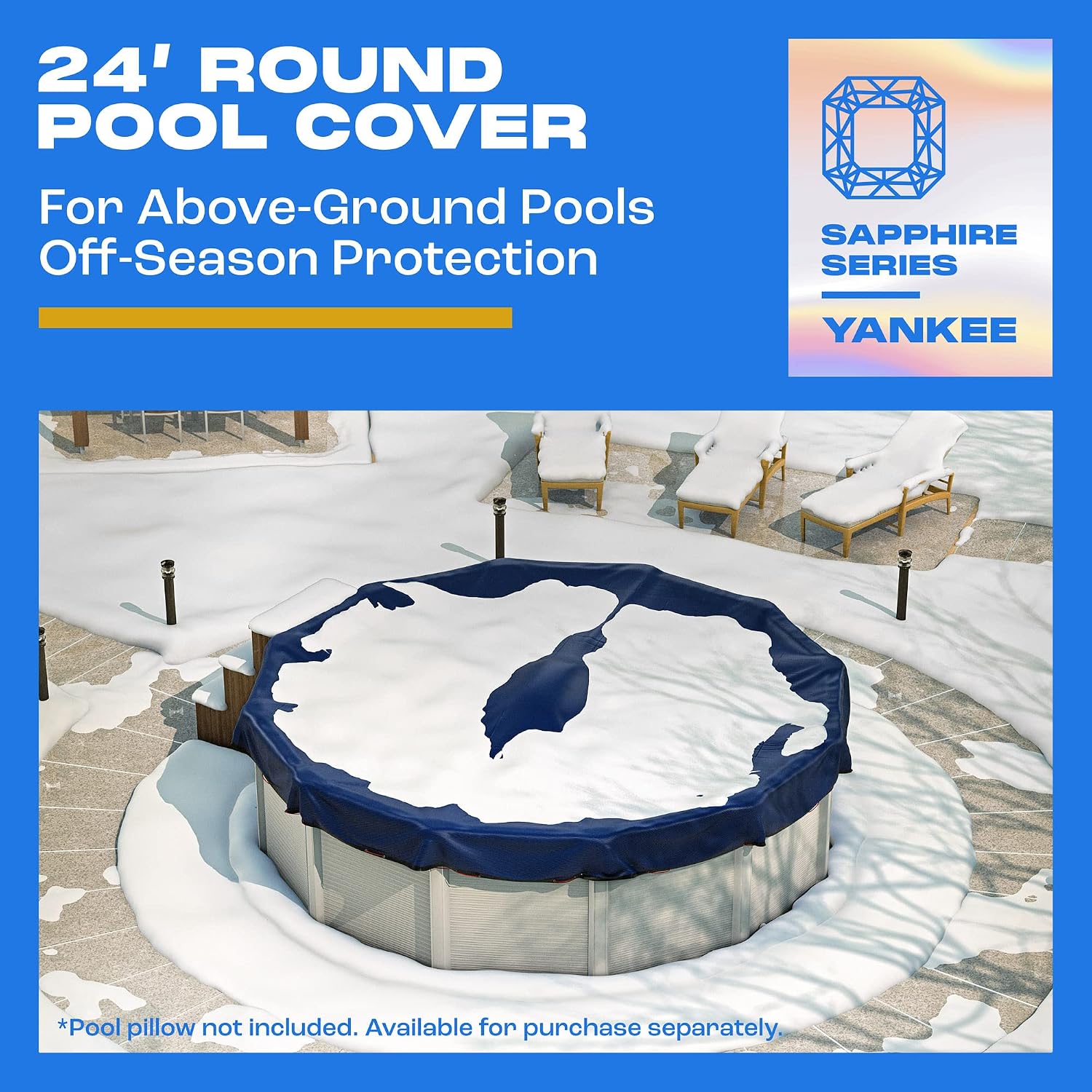 Detalle de Yankee Pool Pillow YPC-RO- 24 Round Above-Ground Winter Pool Cover
