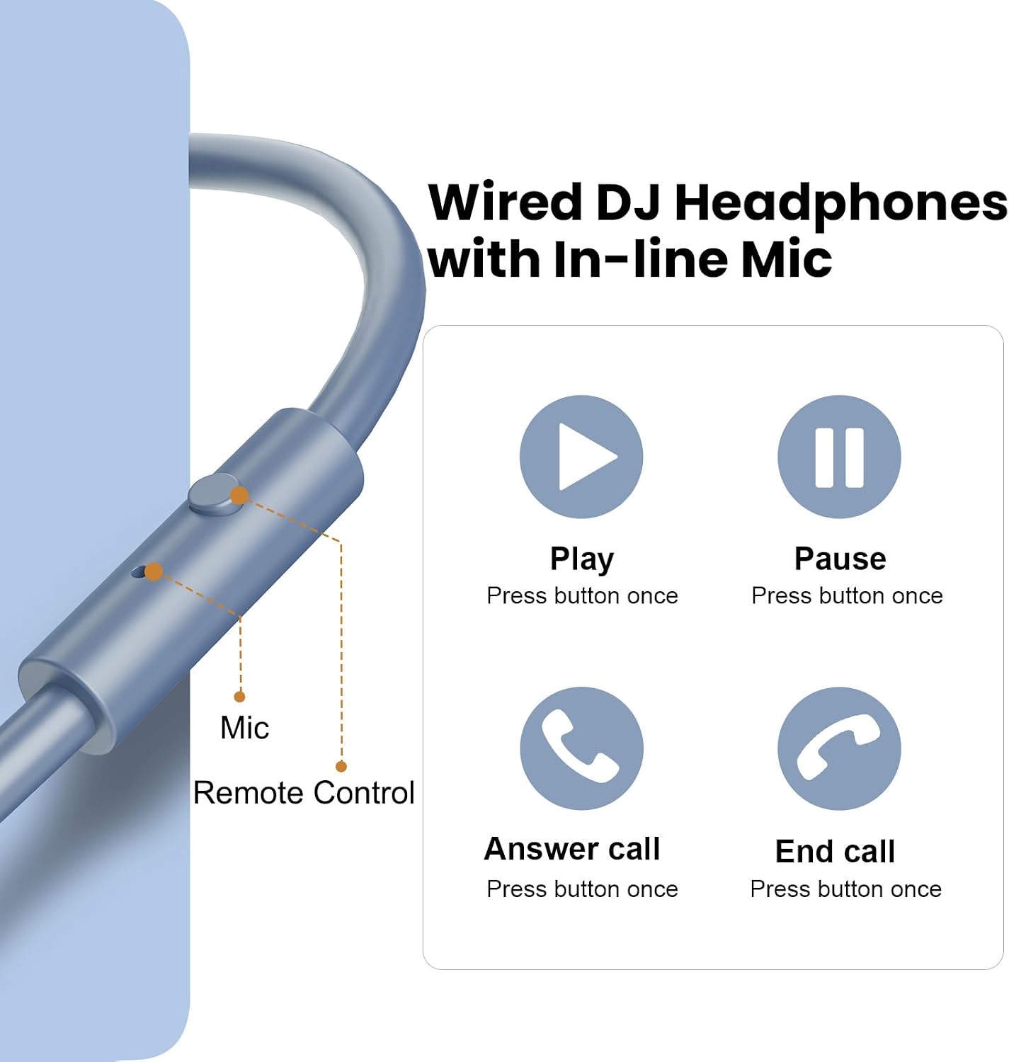 Detalle de OneOdio A71 Wired Over-Ear Studio Headphones with 40 mm Drivers