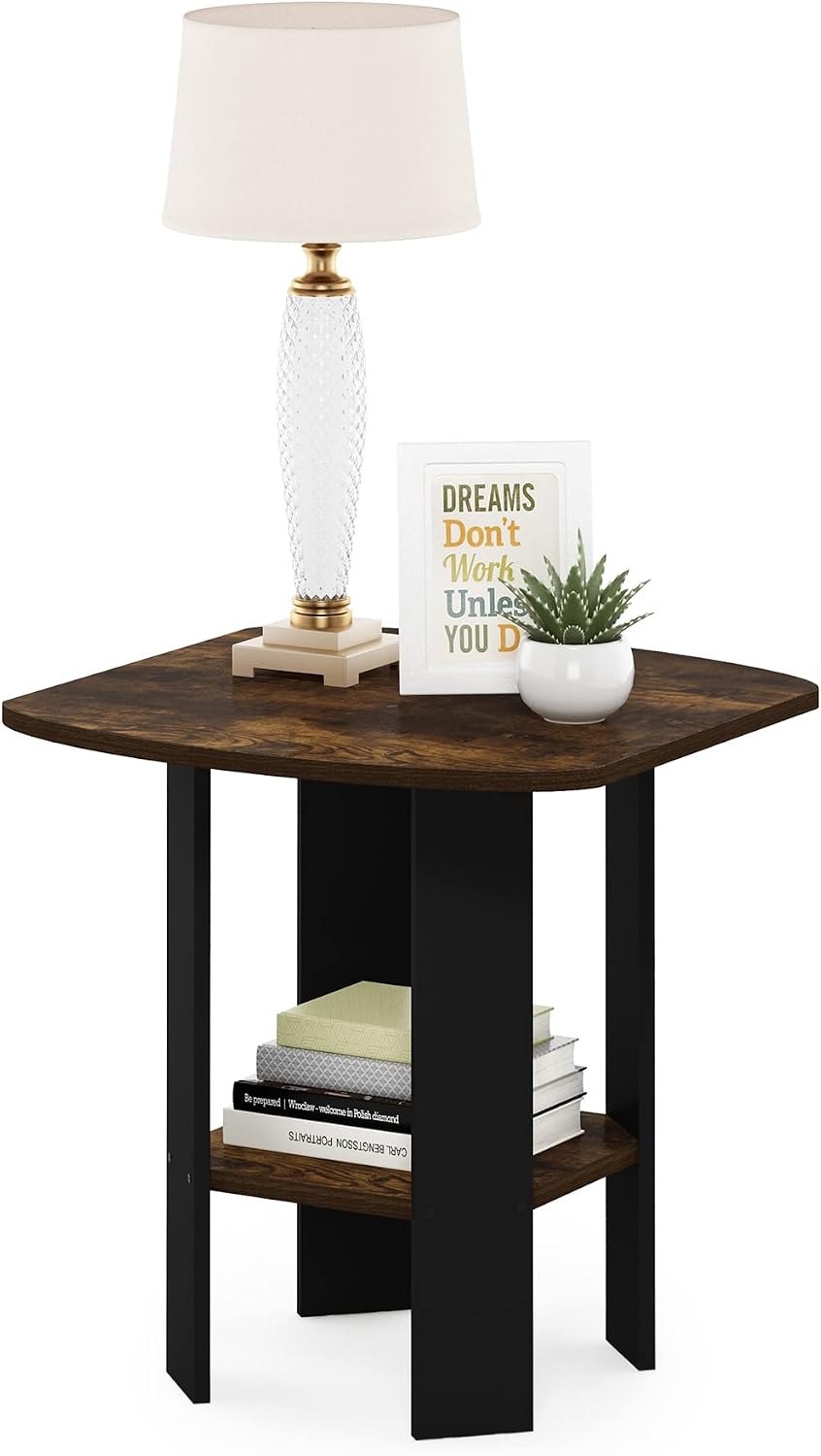 Detalle de Furinno Side Table 20 x 20 x 19.6 Inches