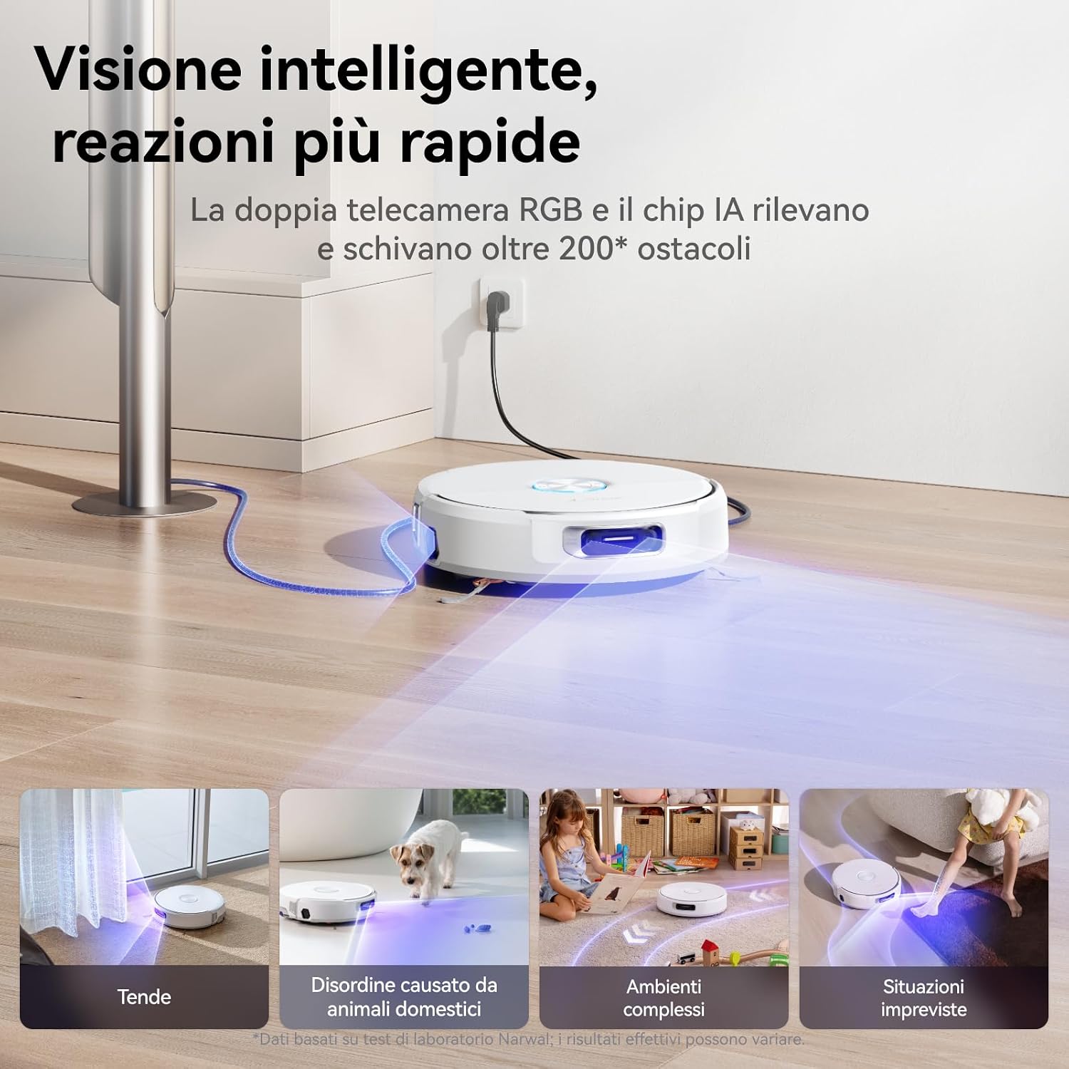Detalle 2 de NARWAL Flow Robot aspirapolvere 22000 Pa 🤖