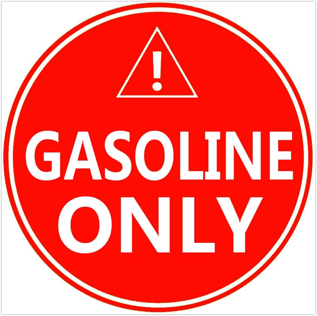 Detalle de Gasoline-Only Fuel Stickers, 4-inch