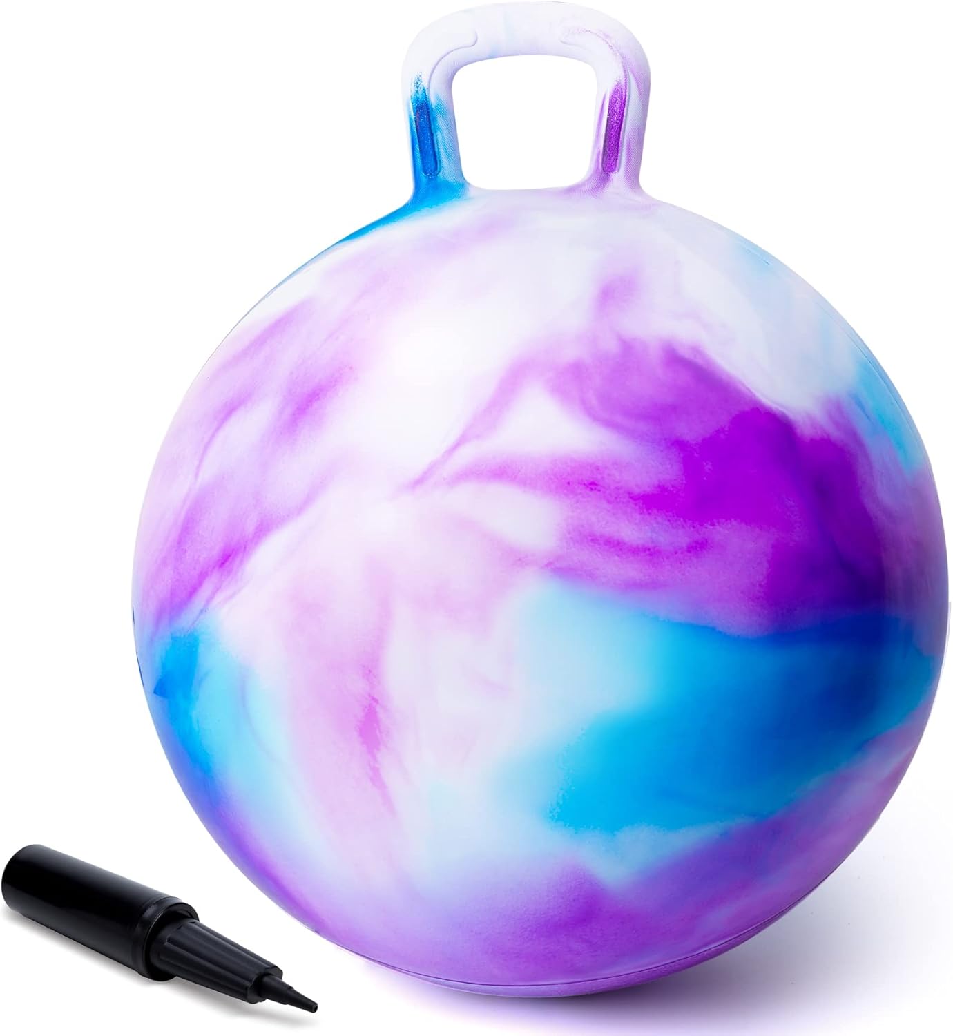 ZOOJOY Hopper Ball (18-inch) with Handle, Inflatable Clouds Bouncer for Kids Aged 3–8