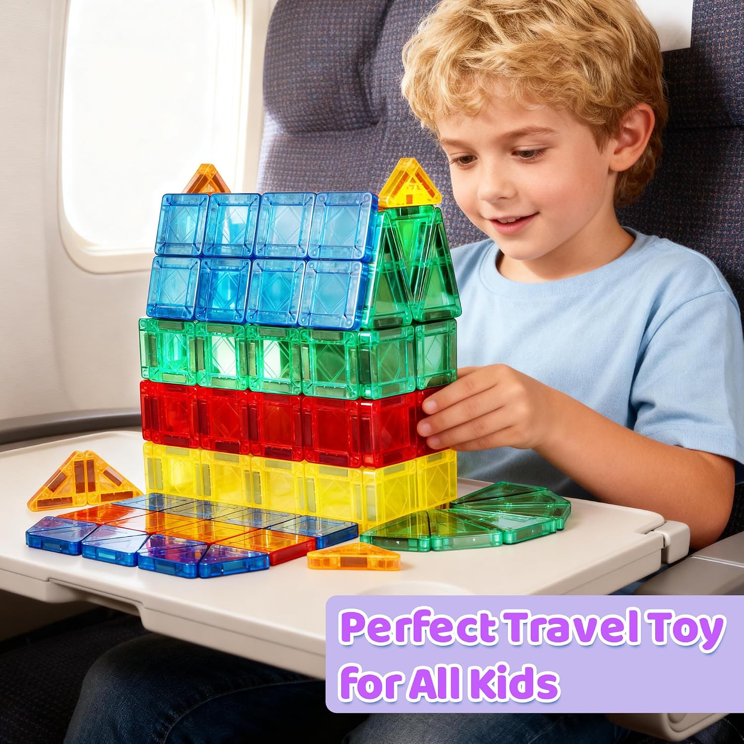 Thumbnail 3 de Mini Magnetic Tiles for Travel 34pc STEM Toy