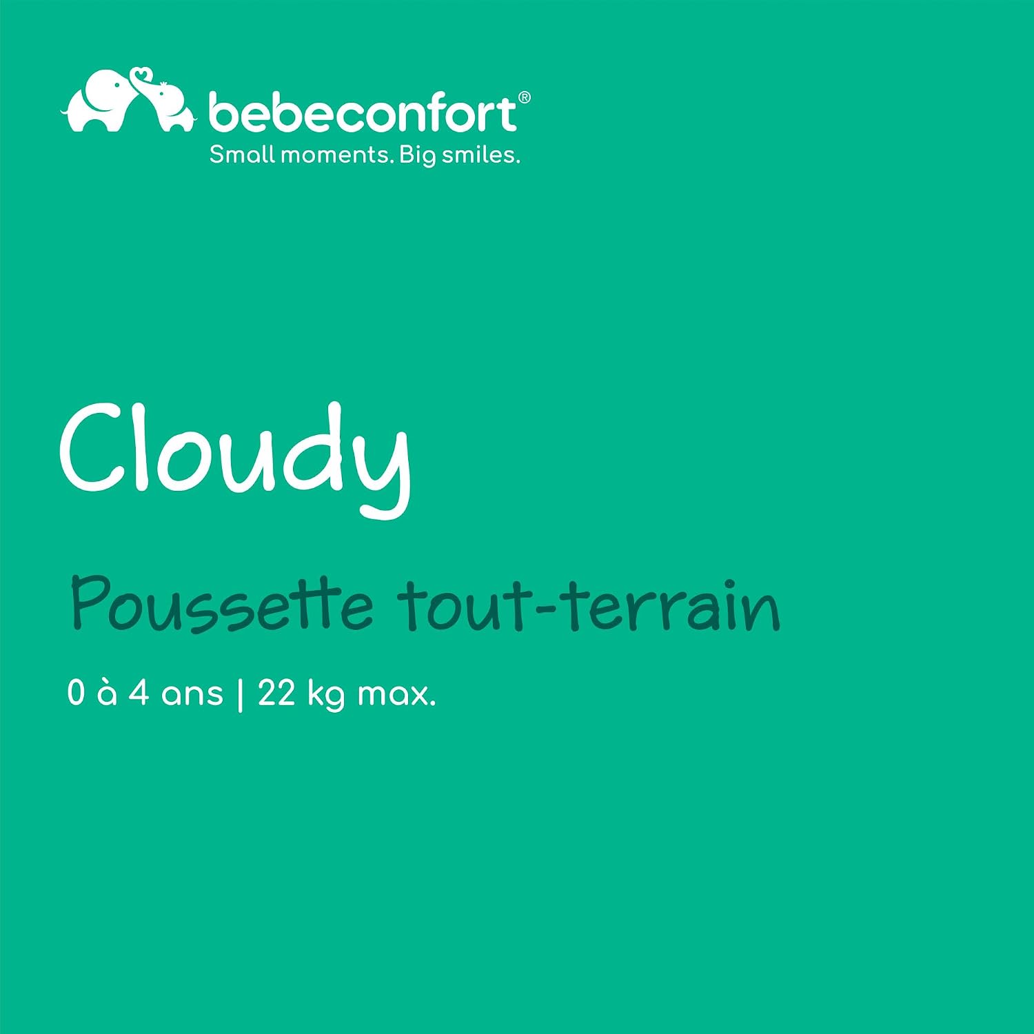 Detalle de Bebeconfort Cloudy — Poussette tout terrain inclinable 0–4 ans, 3 roues, pliage rapide