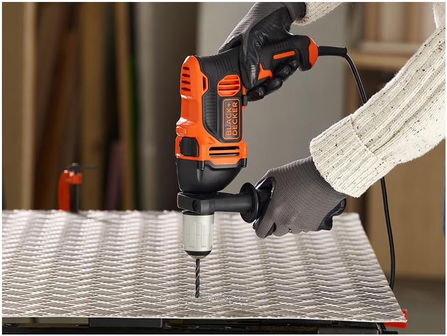 Detalle 2 de BLACK+DECKER Trapano a Percussione a Filo Compact – Potenza 850 W, per buchi, avvitamenti e worksite domestico
