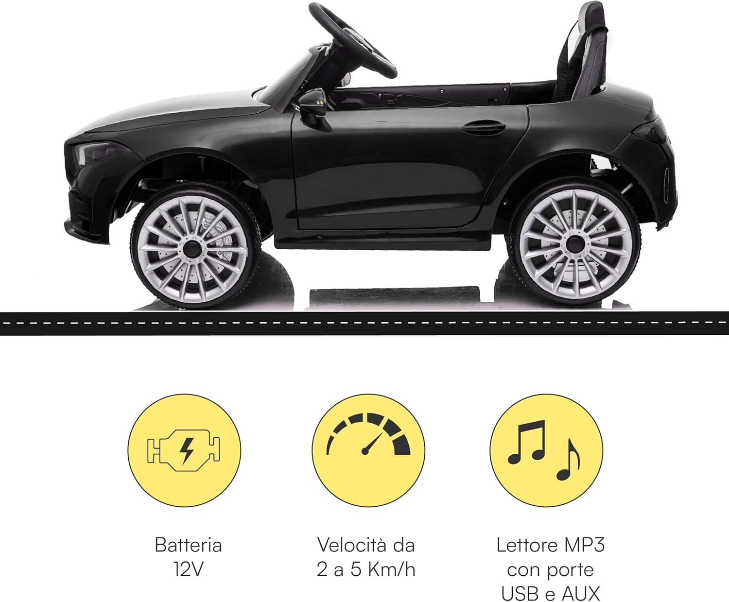 Detalle de Baroni Toys Macchina Elettrica Mercedes AMG 12V