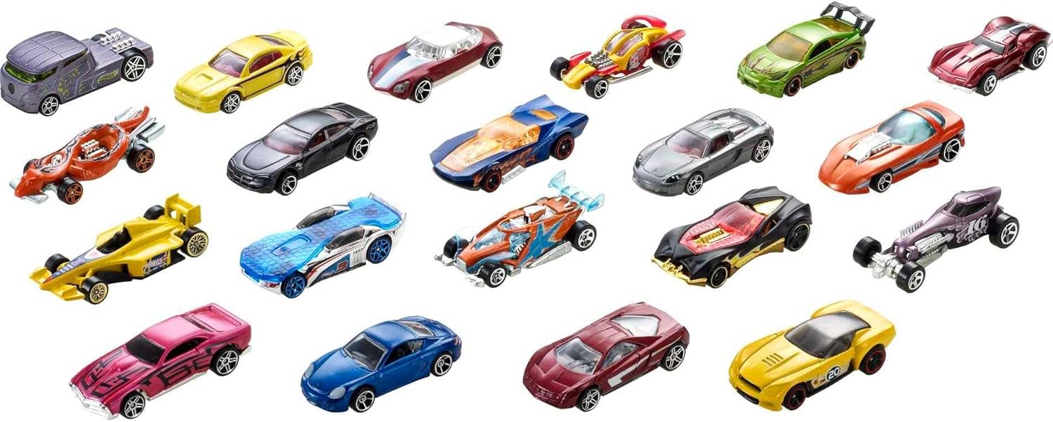 Thumbnail 5 de Hot Wheels Coffret de 20 voitures et camions à l’échelle 1:64 (modèle aléatoire) DXY59