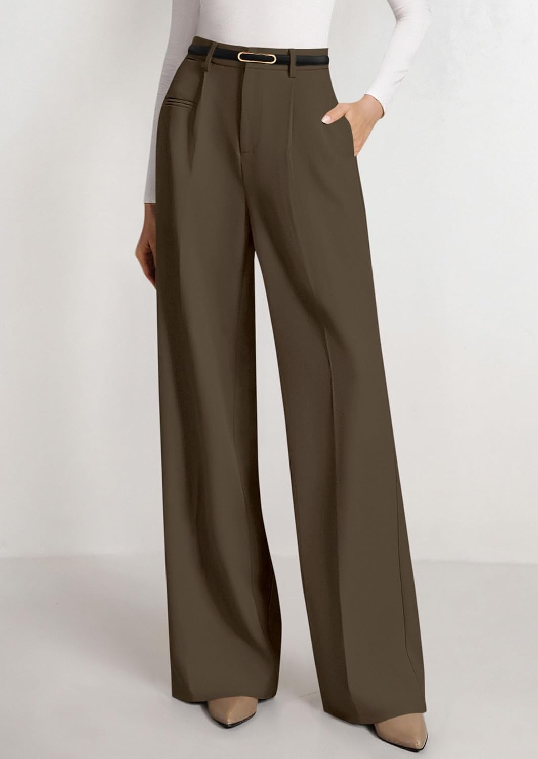 Thumbnail 4 de PRETTYGARDEN Womens Wide Leg Dress Pants 2026 – High Waisted, Light & Flowing Palazzo Trousers