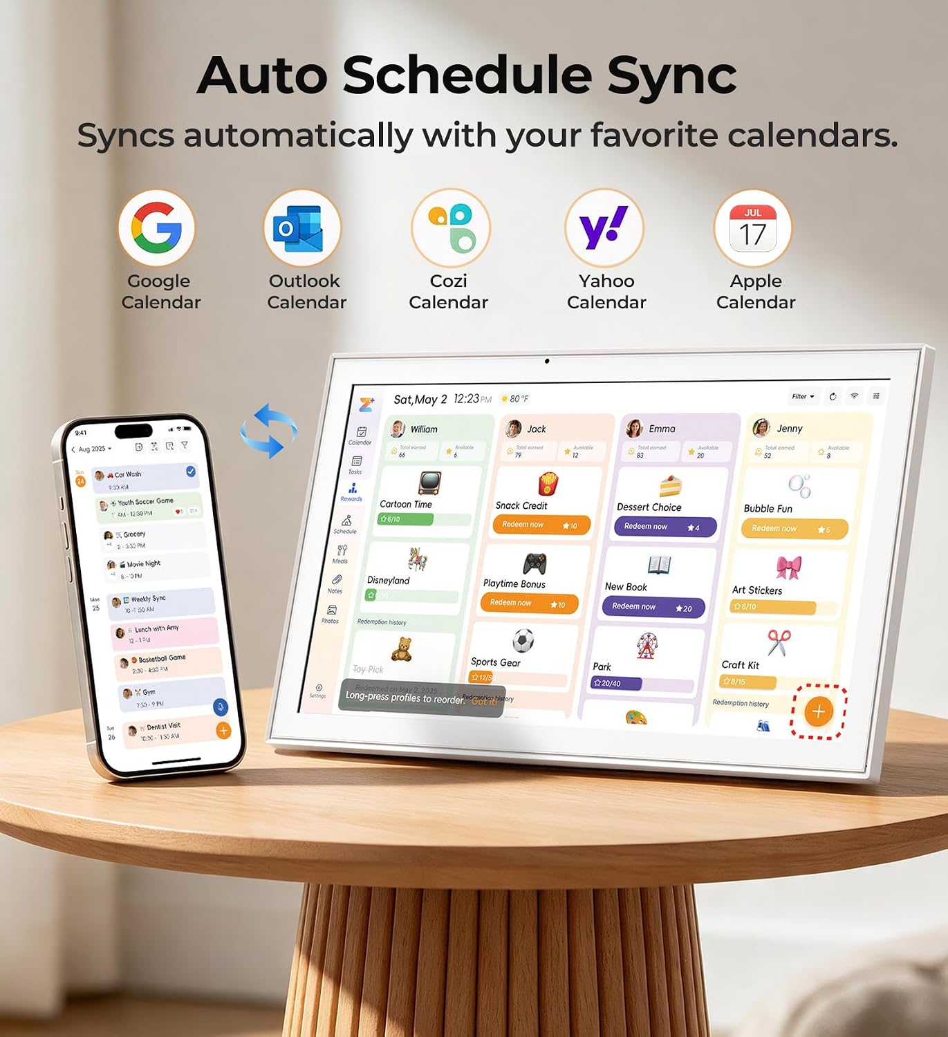 Detalle 2 de JSUSOU Smart Digital Calendar 15.6-Inch