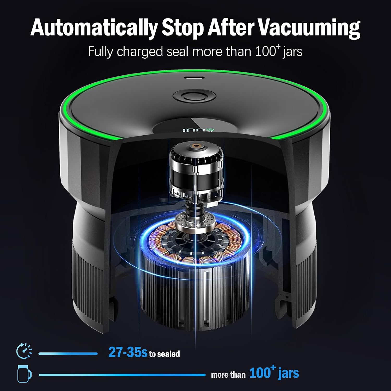 Thumbnail 1 de Attikbiz 2026 Mason Jar Vacuum Sealer 🫙