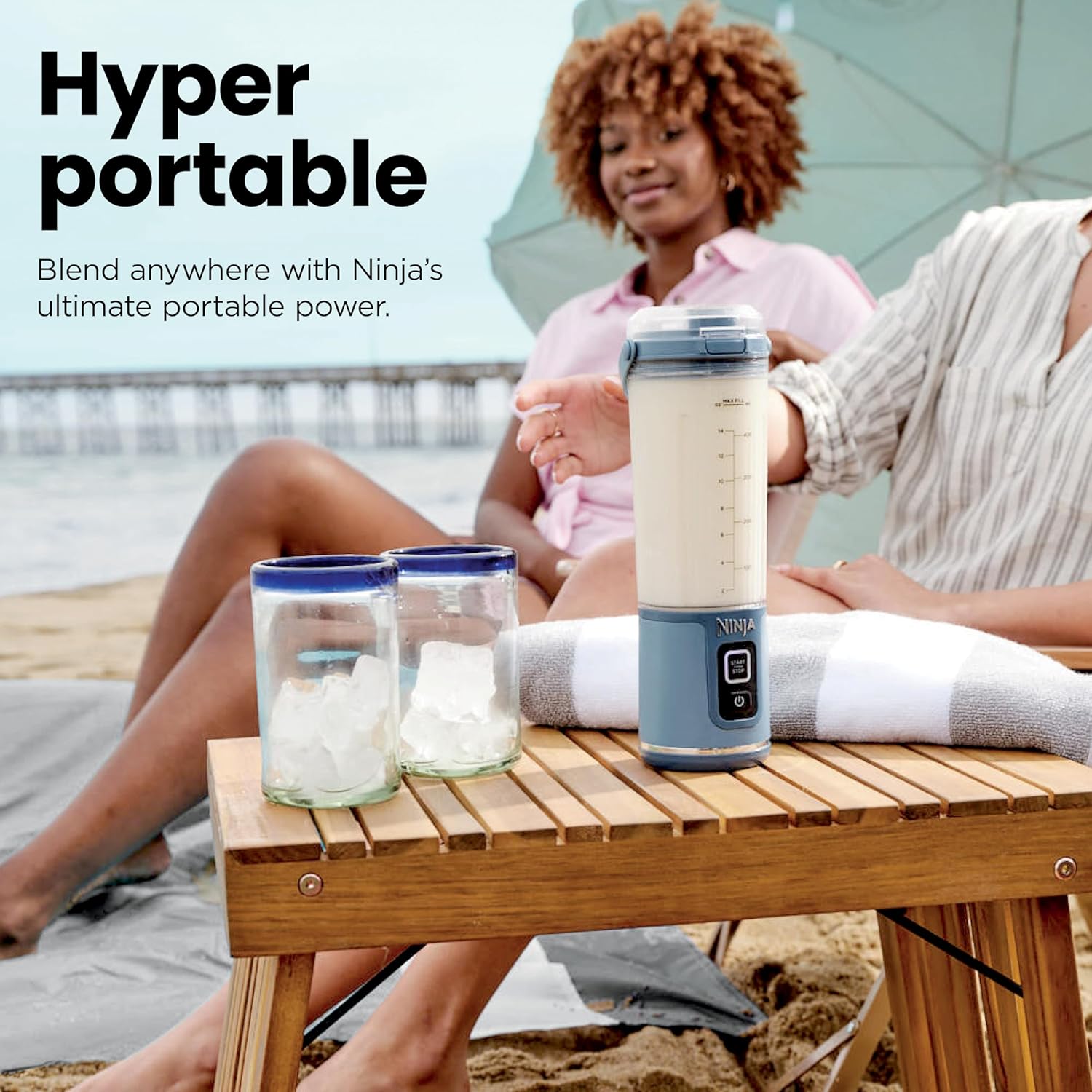 Thumbnail 6 de Ninja BC151WH Blast Portable Blender: Cordless 18oz Personal Blender for Shakes & Smoothies