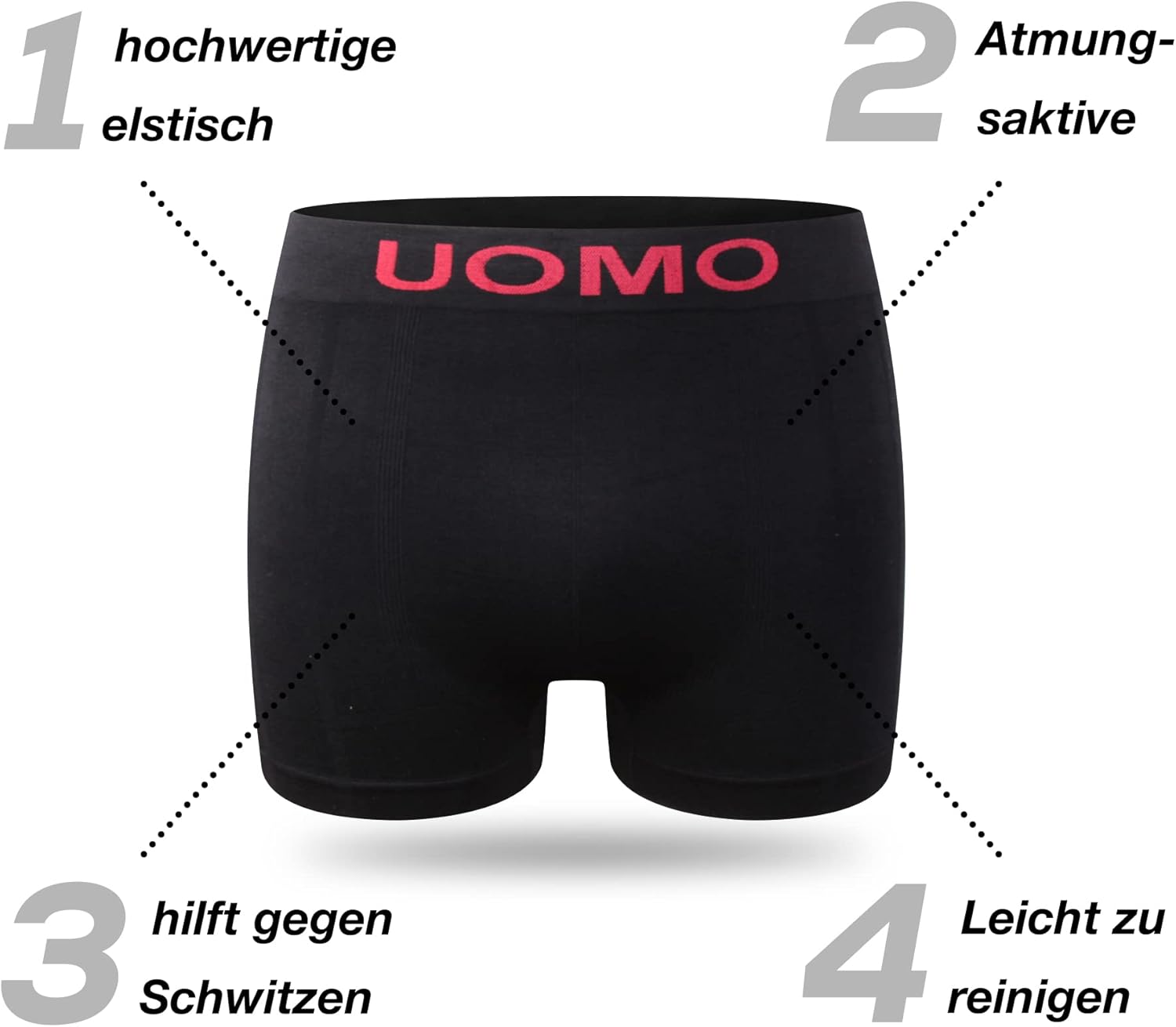 Thumbnail 4 de L&K 10er Pack Herren Retroshorts Boxershorts aus Mikrofaser (10 Modelle) – 1209