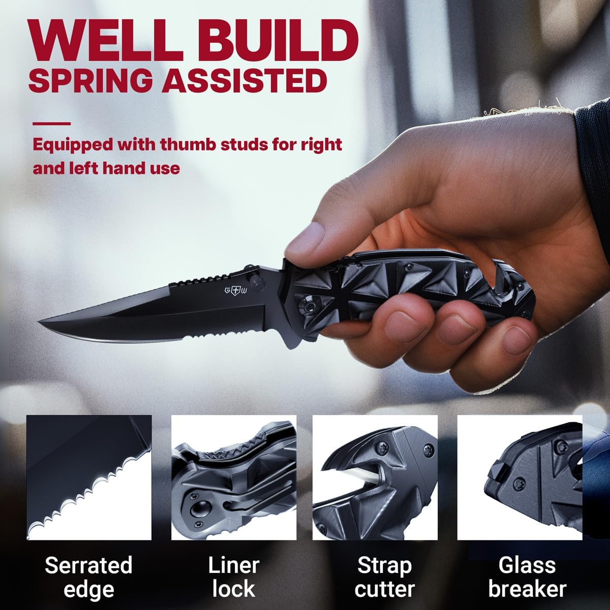 Detalle de GOOD WORKER Folding Pocket Knife HB 207