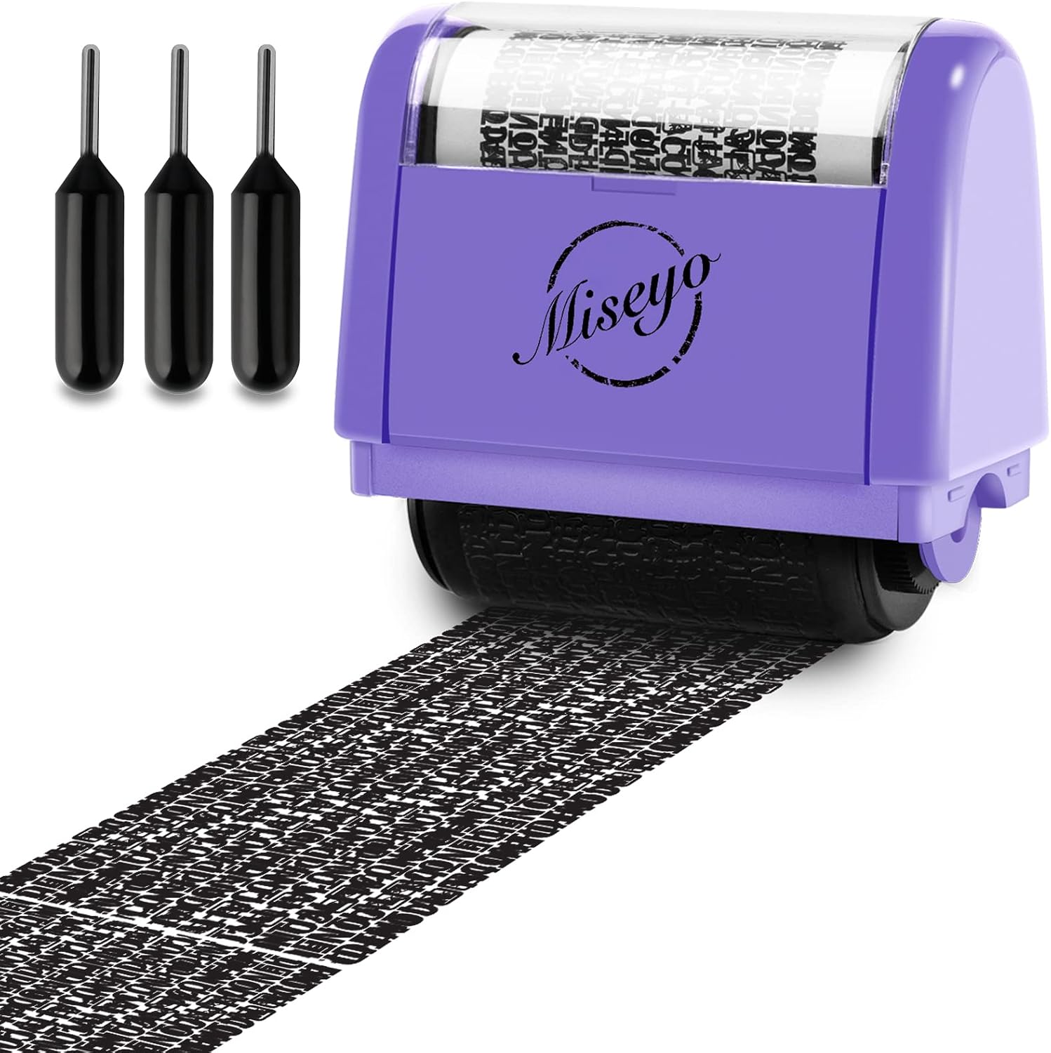 Miseyo Wide Identity Theft Roller Stamp 1.5in