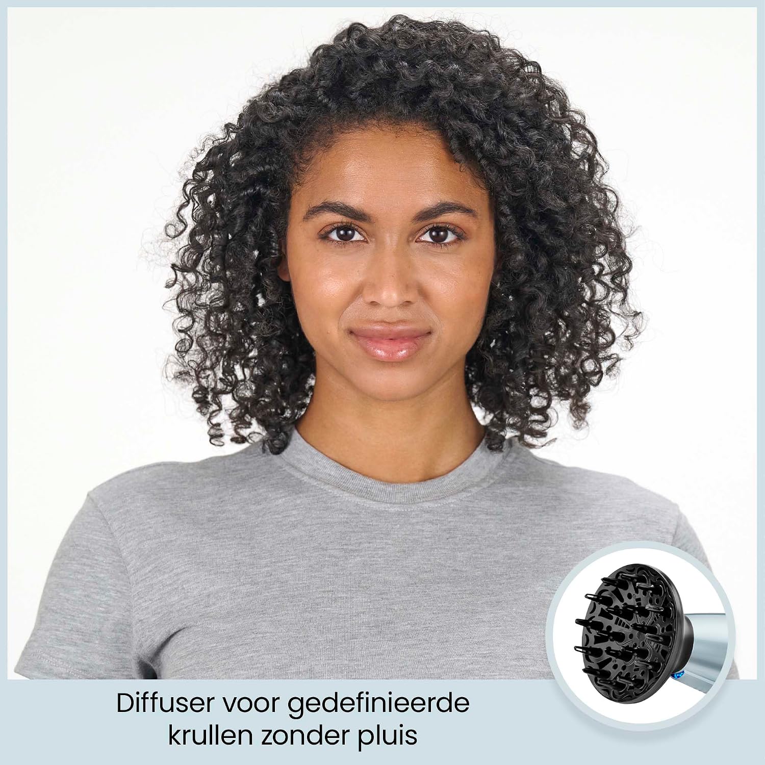 Detalle de BaByliss Hydro-Fusion D773DE haardroger met diffuser, 2100 W en ionentechnologie