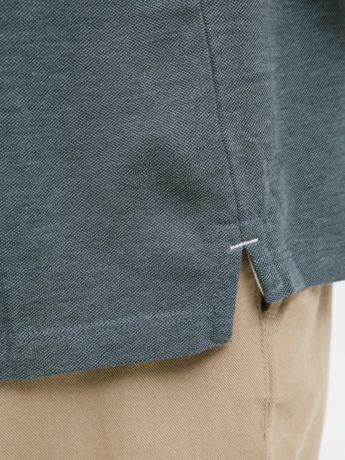 Detalle de Jack & Jones Herren Plus Size Einfarbiges Poloshirt JJepaulos Ss Noos Pls – normal geschnitten