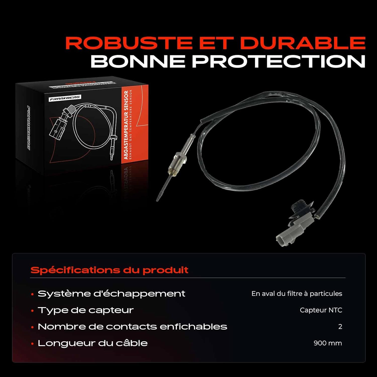 Thumbnail 3 de Capteur température 1,5 L 2 pôles pour véhicules