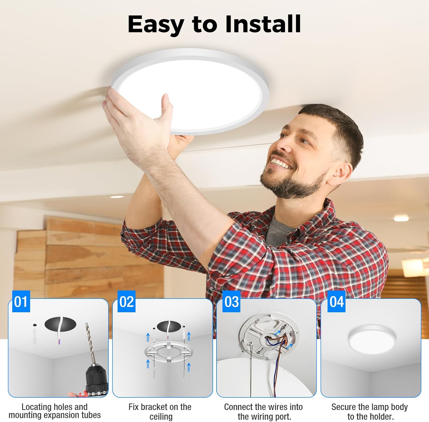 Thumbnail 6 de Peasur Deckenlampe LED 24 W, 5 Farben