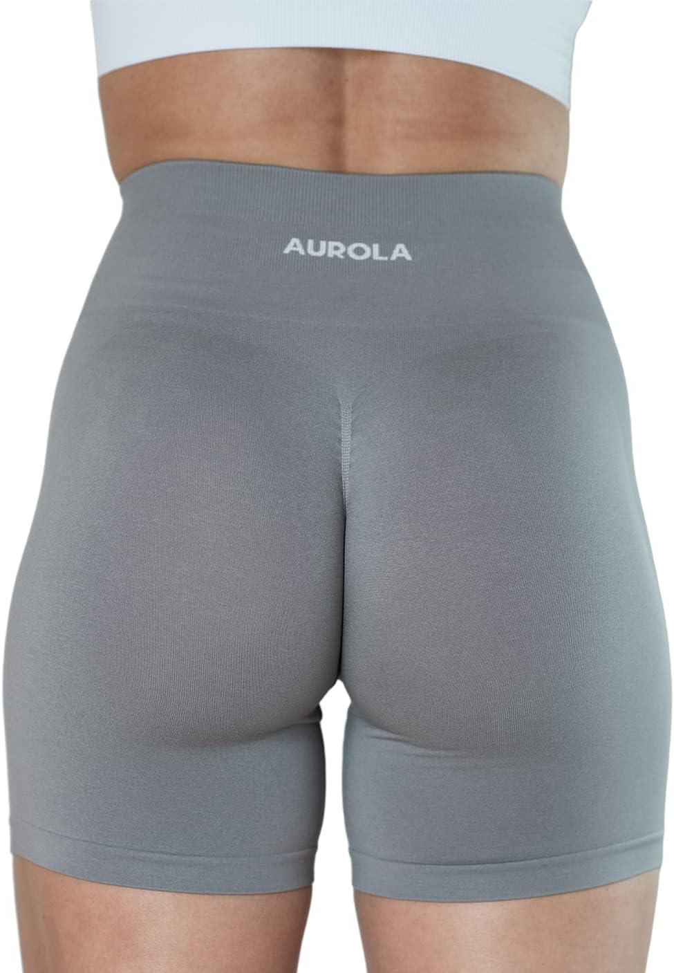 Detalle de AUROLA Intensify Workout Shorts for Women Seamless Scrunch Shorts