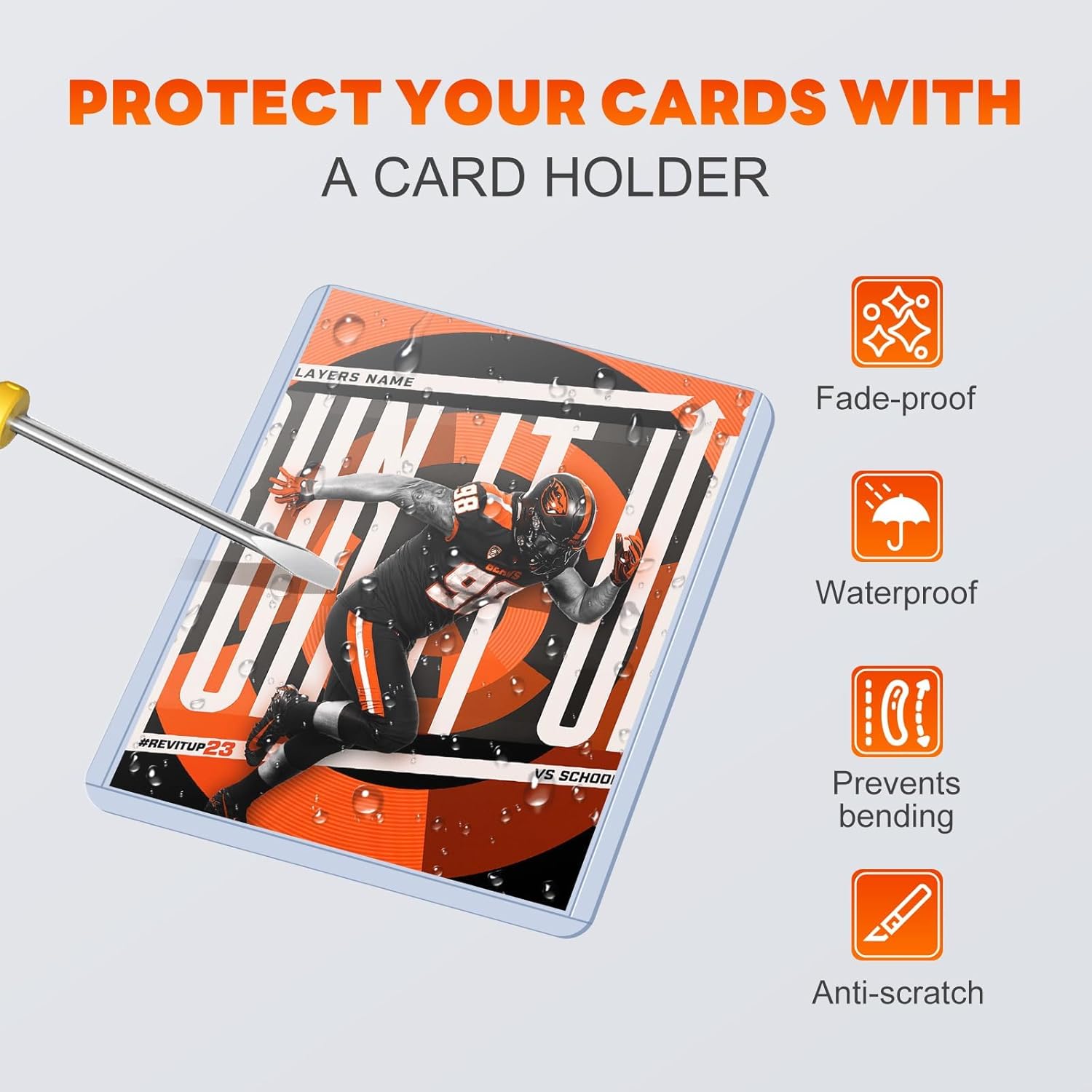 Detalle de Top loaders 200 Piece Bundle: 100 hard 3" x 4" toploaders + 100 clear sleeves