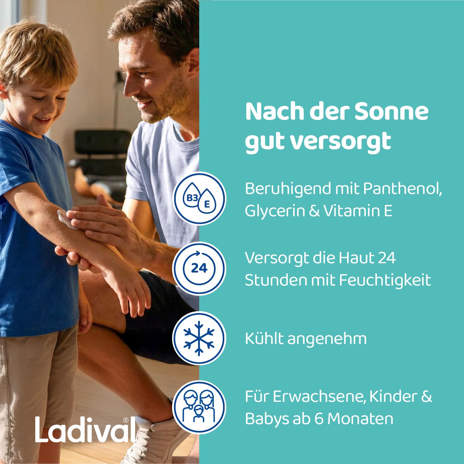 Thumbnail 6 de Ladival Allergische Haut Après Pflege-Gel – After Sun Repair, 200 ml