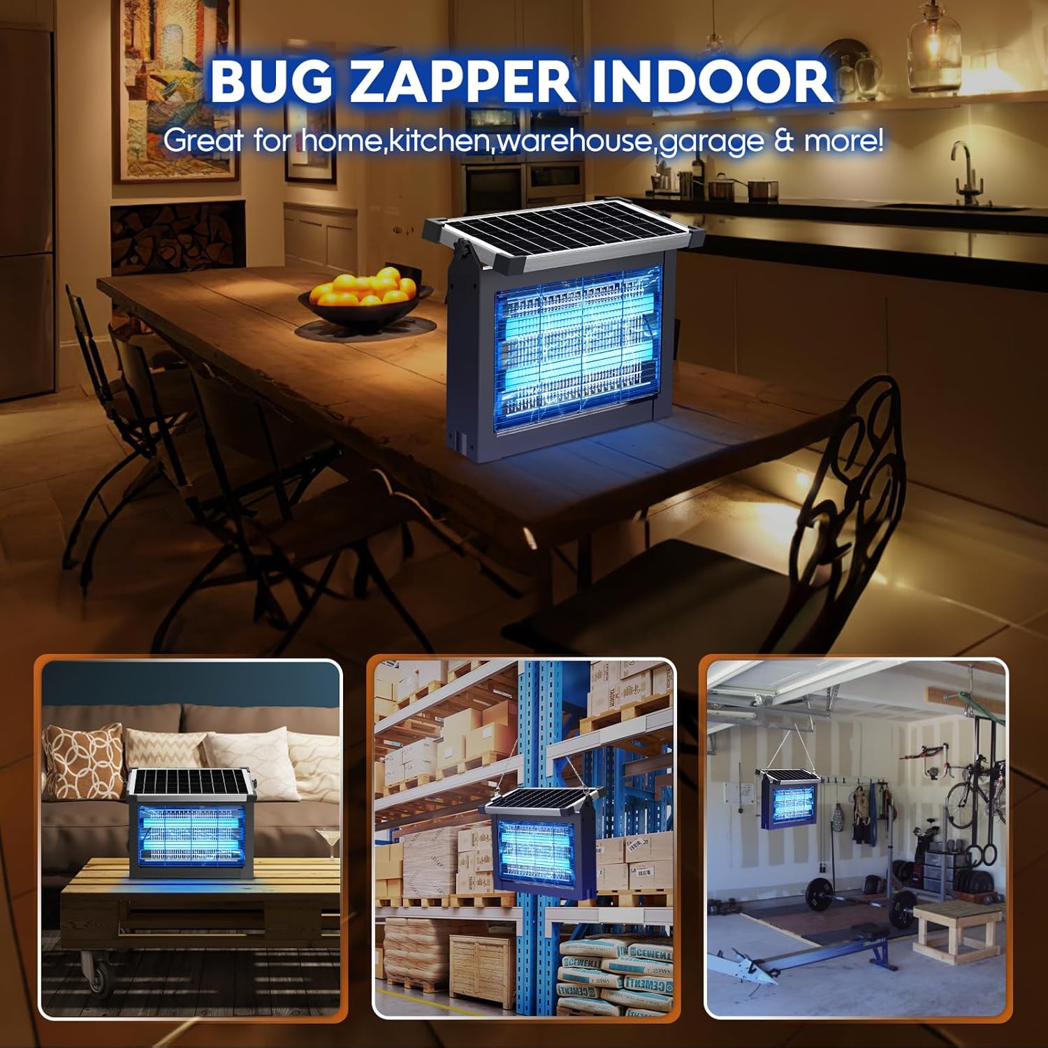 Thumbnail 6 de PhatroyYee Solar Insect Zapper: 4-in-1 Outdoor/Indoor Mosquito Killer for Patio, Garden, and Camp