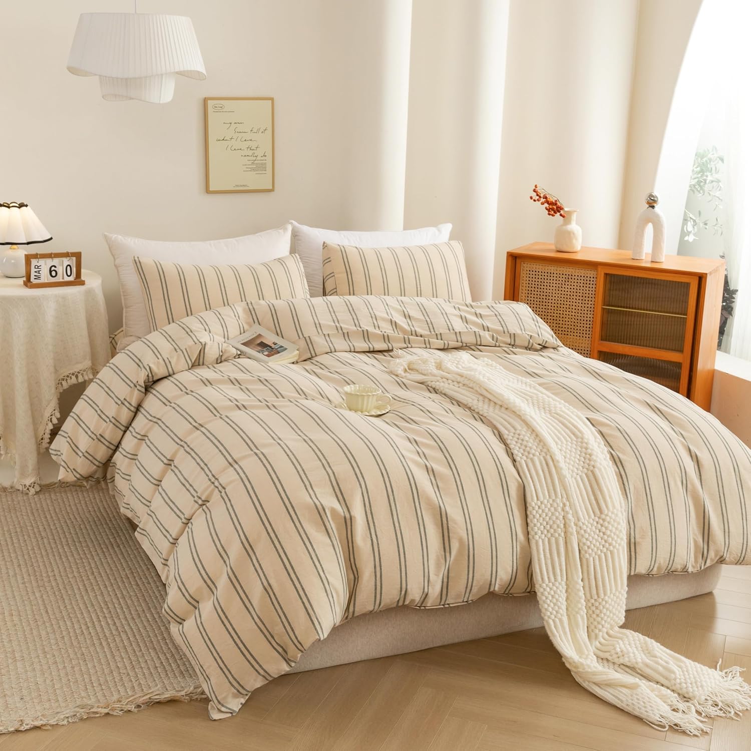 Thumbnail 4 de ECOCOTT Duvet Cover King Size 100% Cotton Bedding