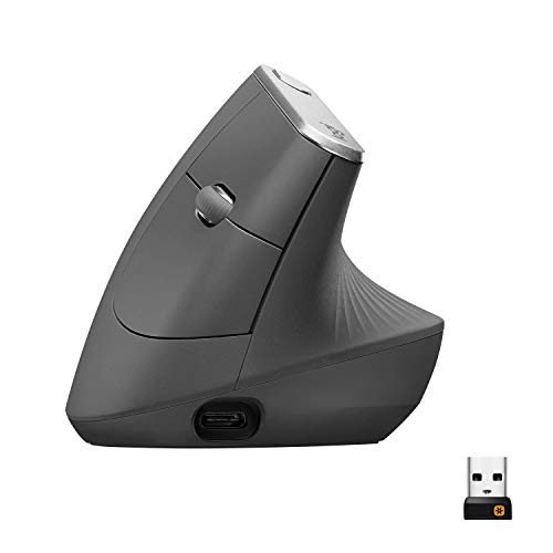 Detalle de Logitech MX Vertical Wireless: ergonomia avanzata e precisione per la giornata lavorativa