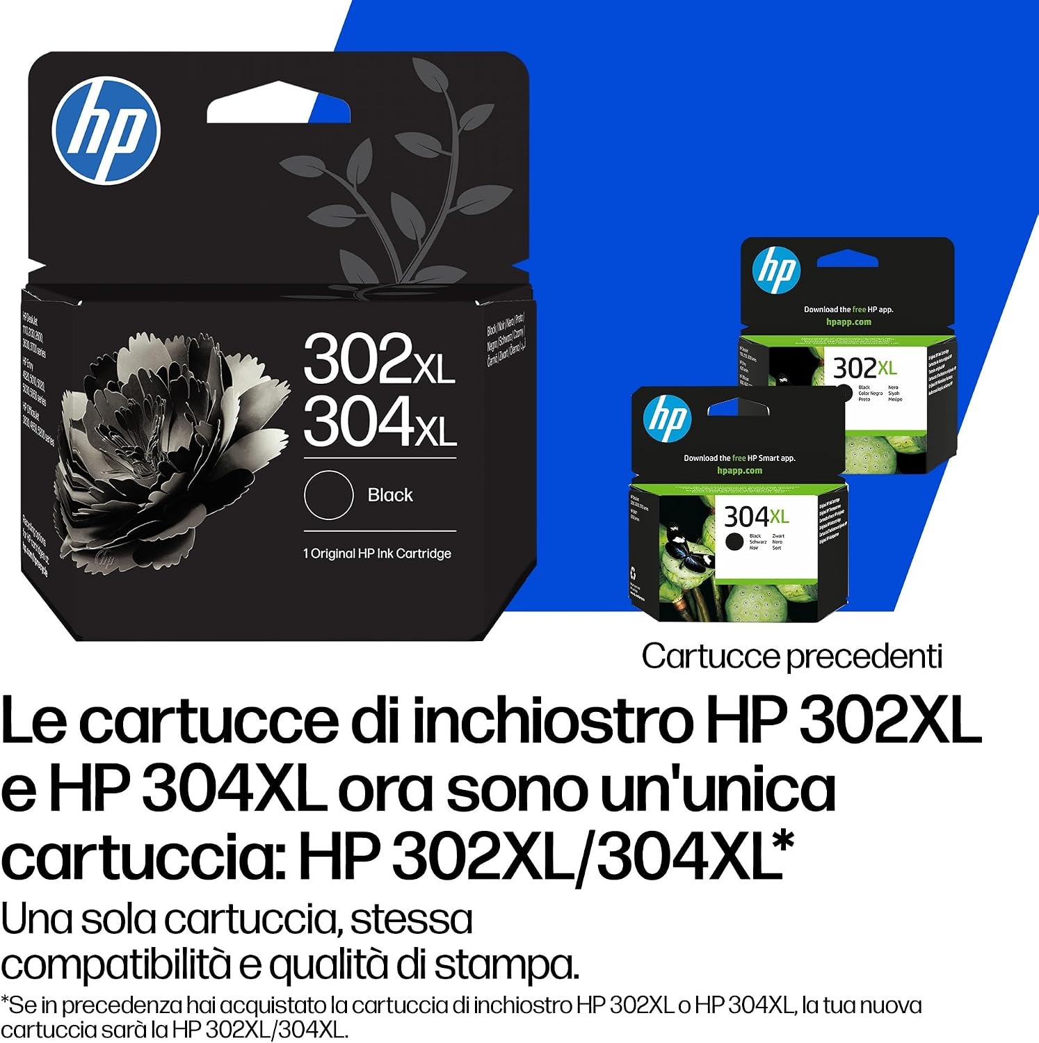 Detalle de HP 302XL/304XL Nero B7RT9AE – Cartuccia originale ad alta capacità per stampanti HP DeskJet e OfficeJet