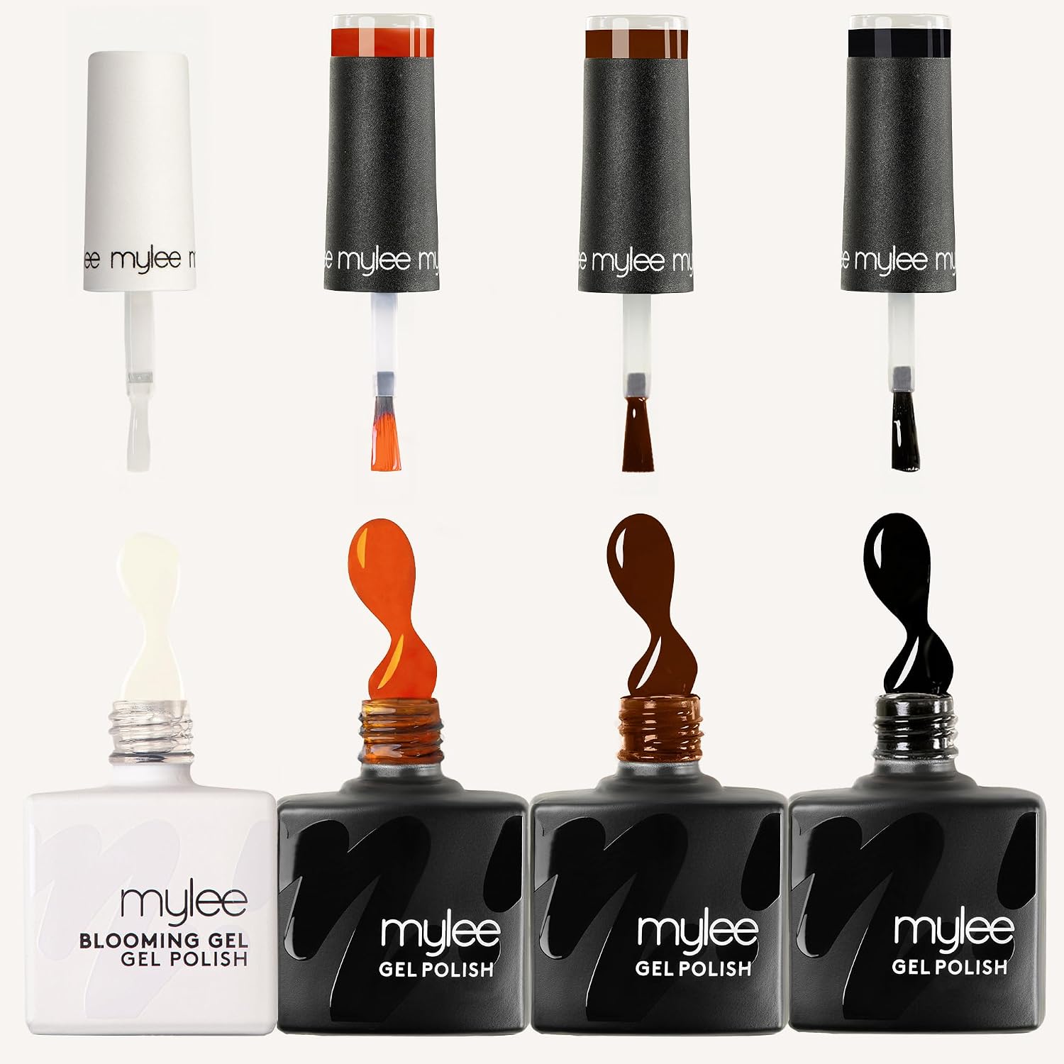 Thumbnail 5 de Mylee Marble Quad: Smalto Gel Semipermanente 3x 10ml + Blooming Gel 15ml per Nail Art Marmoreo